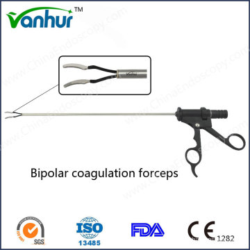 Pinces de coagulation bipolaire laparoscopique chirurgicale, poignée en plastique